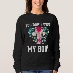 Moletom Meu Corpo Minha Escolha Utero Histerectomia Floral