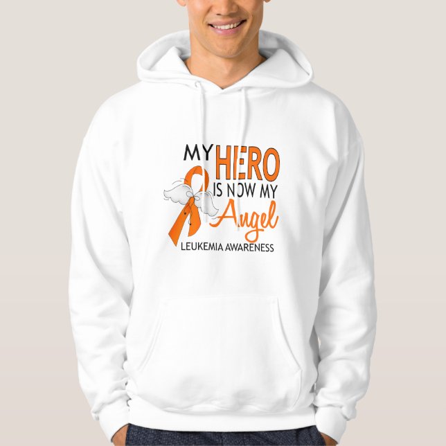 Moletom Meu herói é minha leucemia do anjo (Frente)