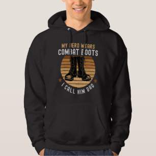 Moletom Meu Herói Veste Combate às Botas Dia de os pais 20