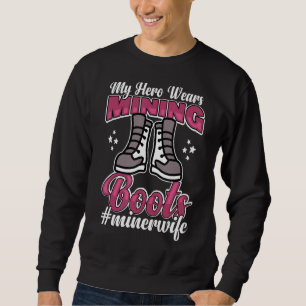 Moletom Meu Herói Veste Mineração Boot Mineresposa
