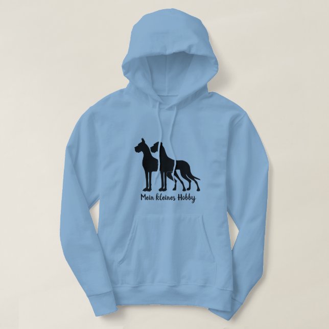 Moletom Meu hobby de pequeno dogue (Frente do Design)