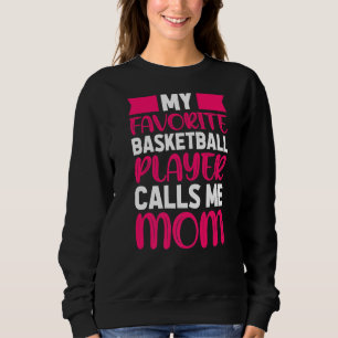 Moletom Meu Jogador De Basquete Favorito Me Chama Mãe Mo