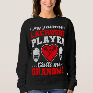 Moletom Meu Jogador De Lacrosse Favorito Me Chama De Avó M