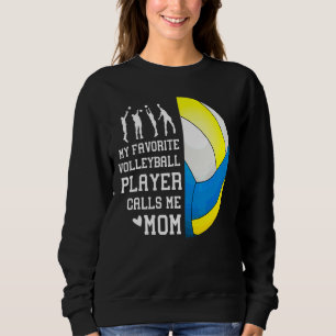 Moletom Meu Jogador De Voleibol Favorito Me Chama Mãe 1