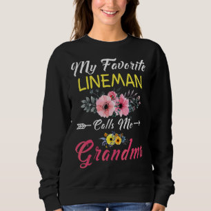 Moletom Meu Lineman Favorito Me Chama Avó Flores Mothe