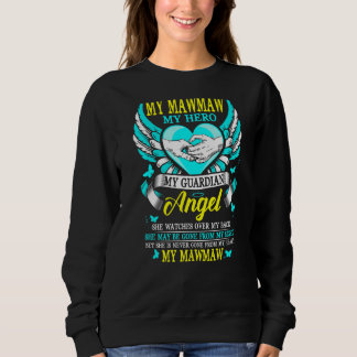 Moletom Meu Mawmaw, Meu Anjo Guardião, Ela Vê No Meu Ba