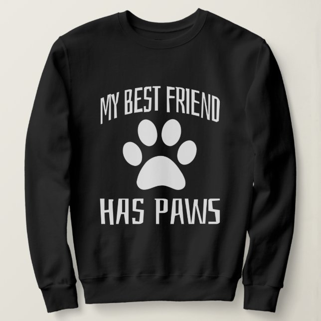 Moletom Meu Melhor Amigo Tem Patas (Frente do Design)