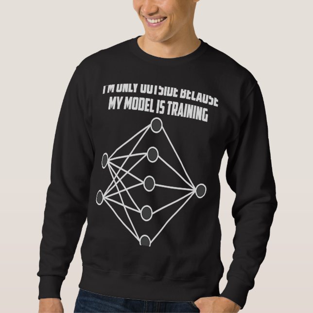 Moletom Meu modelo é Treinamento para Aprendizagem de Máqu (Frente)