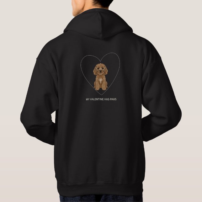 Moletom Meu Namorado Tem Patas Amante de Cães Cockapoo (Verso)