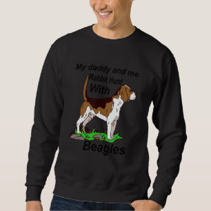 Moletom Meu Pai E Meu Coelho Caçam Com O Roupa De Beagles