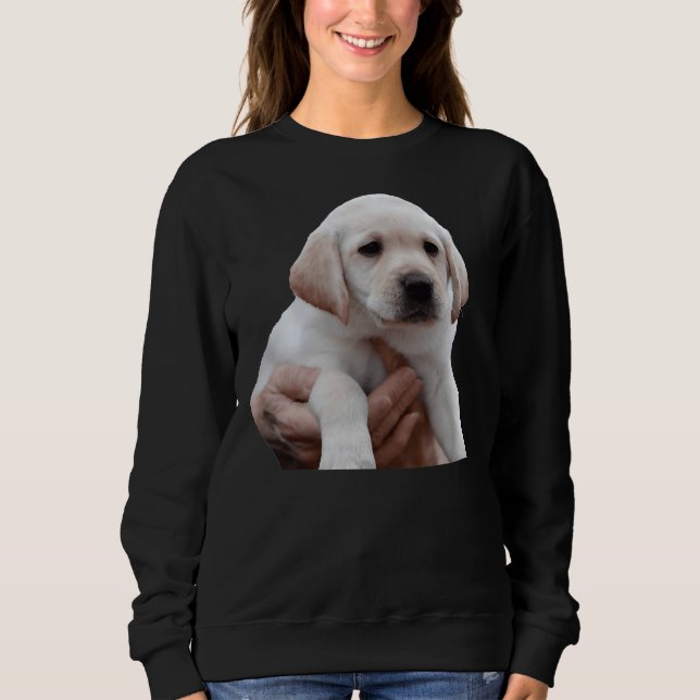 Moletom Meu pequeno labrador amarelo (Frente)