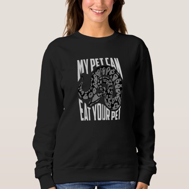 Moletom Meu Pet Pode Comer Seu Pet Cute Reptile Zip (Frente)