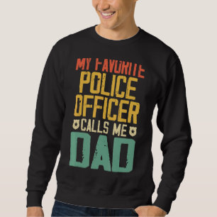 Moletom Meu Policial Favorito Me Chama De Pai Vintage Re