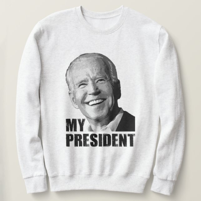 Moletom Meu presidente Biden, anti-tropeço (Frente do Design)