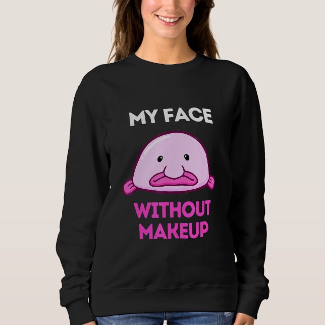 Moletom Meu Rosto Sem Maquiagem - Peixe-Pato-Escumado Peix (Frente)