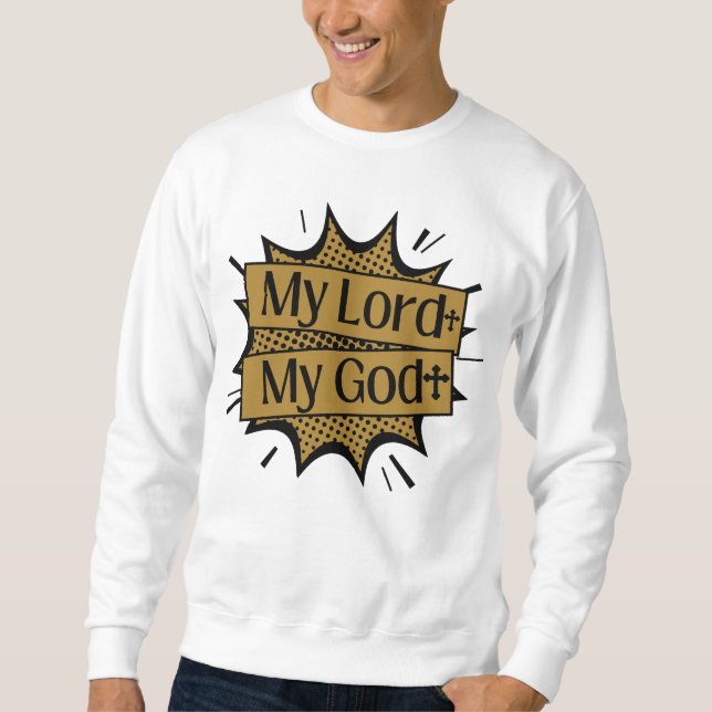 Moletom Meu Senhor Meu Deus! Homens da Cruz Bíblica (Frente)