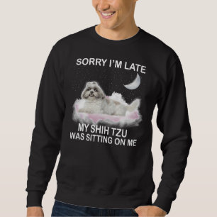 Moletom Meu Shih Tzu Estava Sentado Em Mim