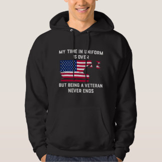 Moletom Meu tempo de uniforme acabou, mas sendo um nev vet
