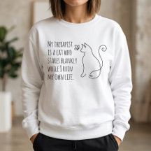 Meu Terapeuta É Um Gato Engraçado Minimalista Aman