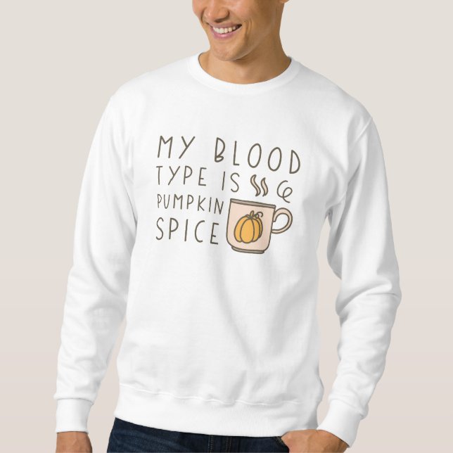 Moletom Meu Tipo De Sangue É Pumpkin Spice (Frente)