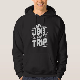 Moletom Meu Trabalho É Uma Viagem Fofa Comissária de Bordo