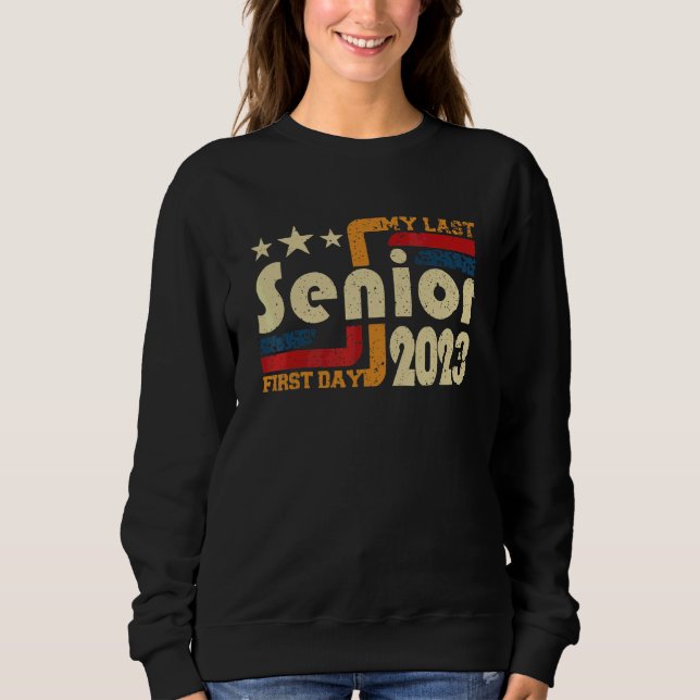Moletom Meu Último Primeiro Dia de Veterano 2023 (Frente)