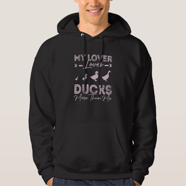 Moletom Meus   Amores Patos Mais Do Que Eu   Pato   (Frente)