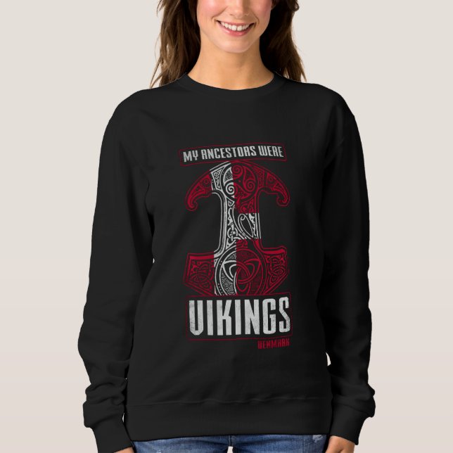 Moletom Meus Ancestrais Vikings Dinamarca Antecestralidade (Frente)