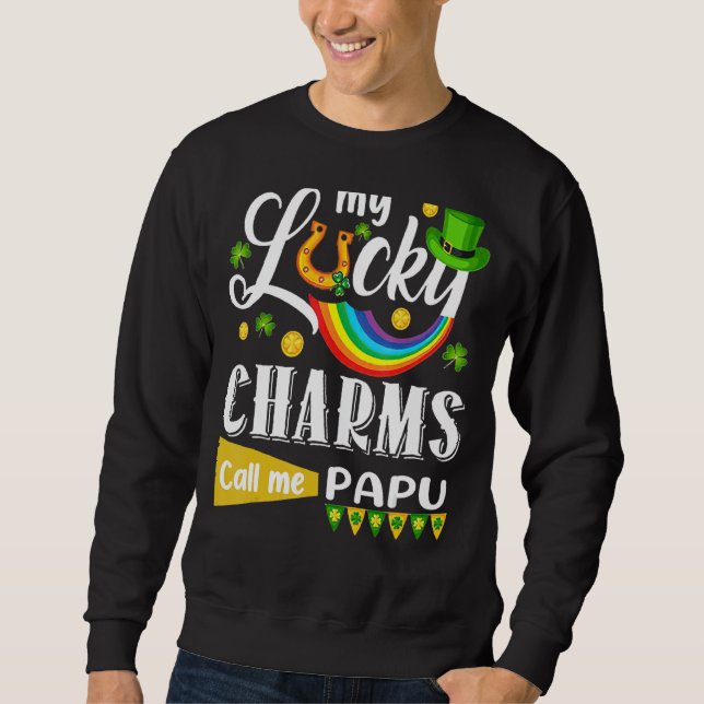 Moletom Meus Charmes Sortudos Me Chamam De Dia de São Patr (Frente)