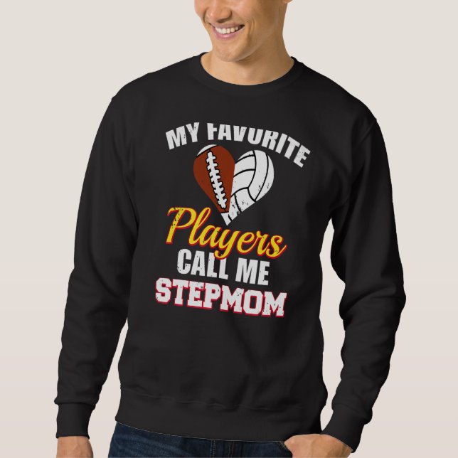 Moletom Meus Jogadores De Voleibol De Futebol Favoritos Me (Frente)