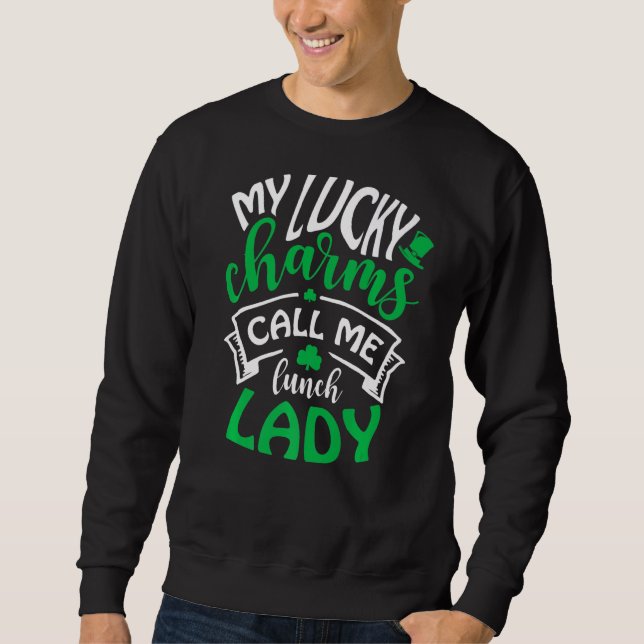 Moletom Meus Lucky Charms Me Chamam de Senhora Almoço Irla (Frente)
