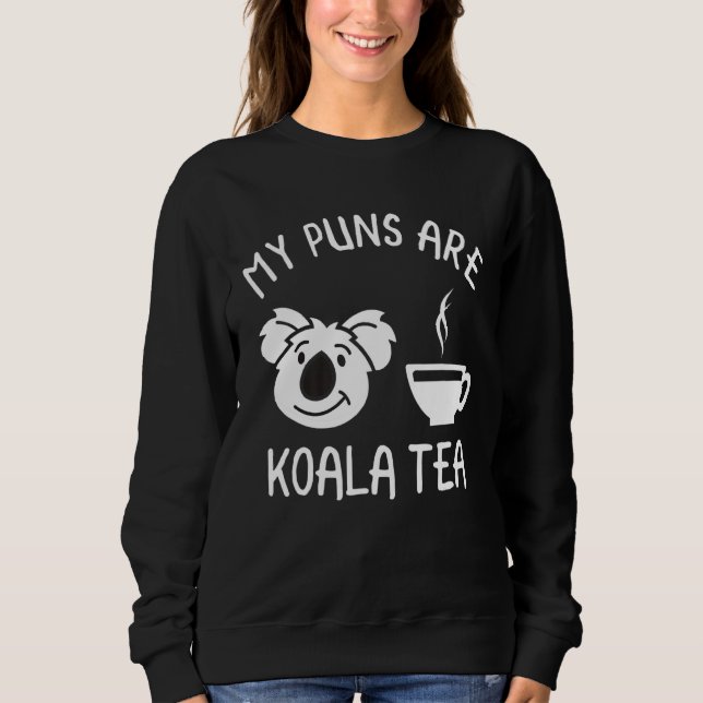Moletom Meus Peitos São Koala Tea Pun Koala Bear Animal 2 (Frente)