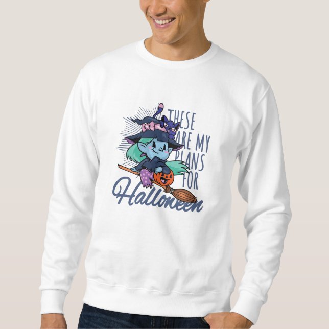 Moletom Meus planos para o Dia das Bruxas (Frente)