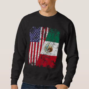 Moletom MEXICAN ROOTS Half American Flag MÉXICO