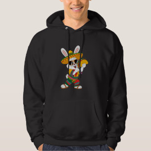 Moletom mexicano Bunny Taco Poncho Sombrero Engraçado hisp