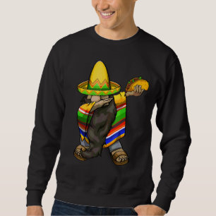 Moletom Mexicano Dabbing Gnome Cinco De Mayo Poncho Sombre