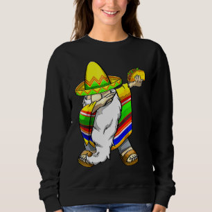 Moletom Mexicano Dabbing Gnome Cinco De Mayo Poncho Sombre