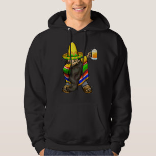 Moletom Mexicano Dabbing Gnome Cinco De Mayo Poncho Sombre