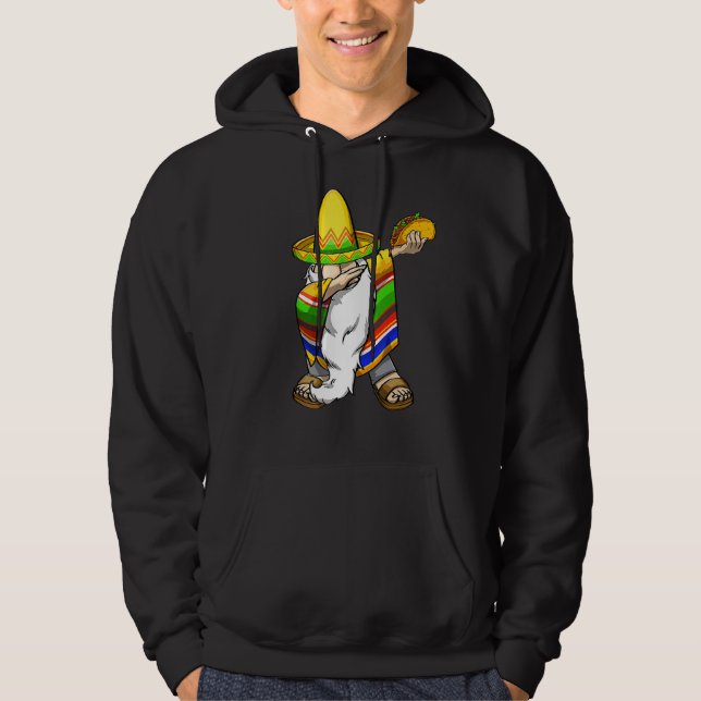 Moletom Mexicano Dabbing Gnome Cinco De Mayo Poncho Sombre (Frente)
