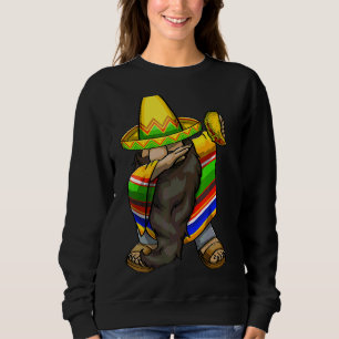 Moletom Mexicano Dabbing Gnome Cinco De Mayo Poncho Sombre