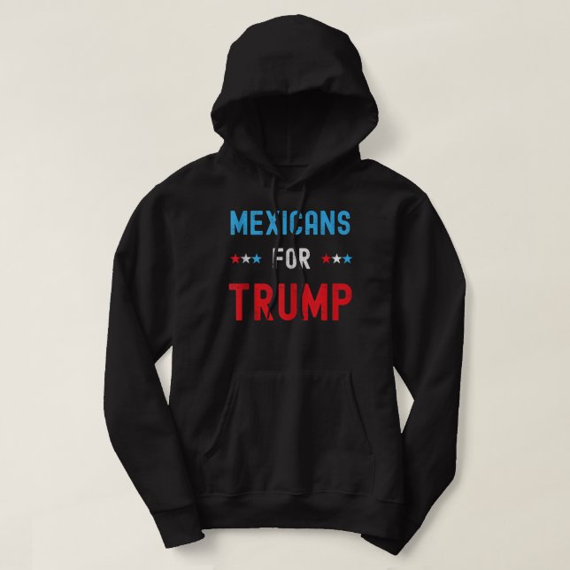 Moletom Mexicanos Por Trump - República de Voto Hispânica (Frente do Design)