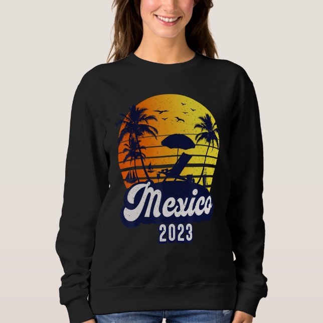 Moletom Mexico 2023 Sunset Beach Retro (Frente)
