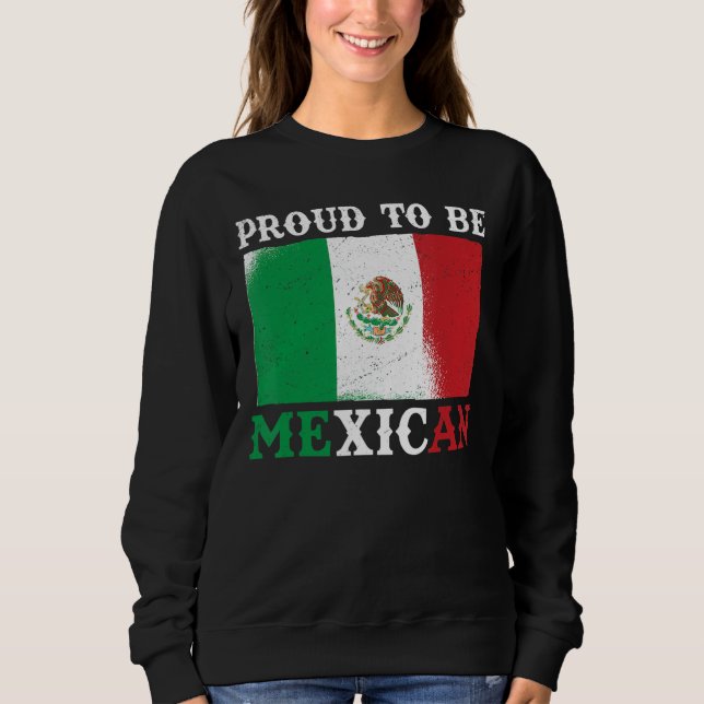 Moletom México: Bandeira Orgulhosa do México (Frente)