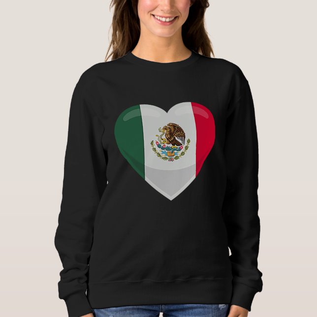 Moletom Mexico Flag Pocket Heart (Frente)