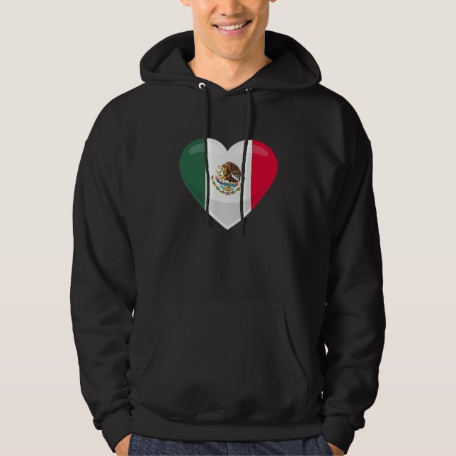 Moletom Mexico Flag Pocket Heart (Frente)