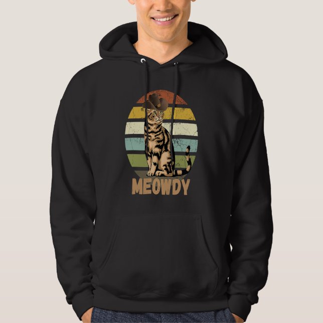 Moletom Miado   Mashup Entre Meow e Howdy  Meme de Gato   (Frente)