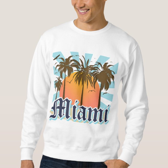 Moletom Miami Beach Florida FLA (Frente)