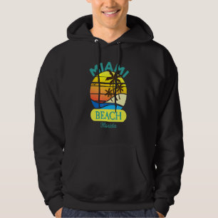 Moletom Miami Beach Florida Retro Vintage Beach Summer Vac