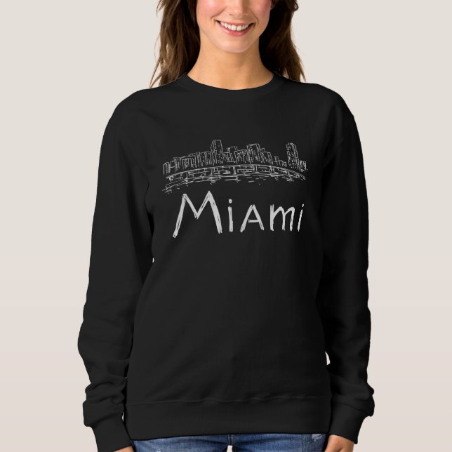 Moletom Miami City Florida souvenir  for men women 5 (Frente)