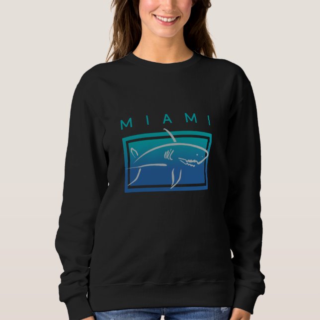 Moletom Miami Florida Beach Shark Graphic (Frente)